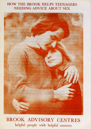 1970S Brook Advisory Centre booklet cover, with photo of affectionate teenage couple 