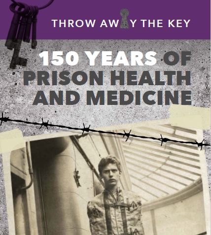 poster for the Throw Away the Key exhibition featuring young male prisoner