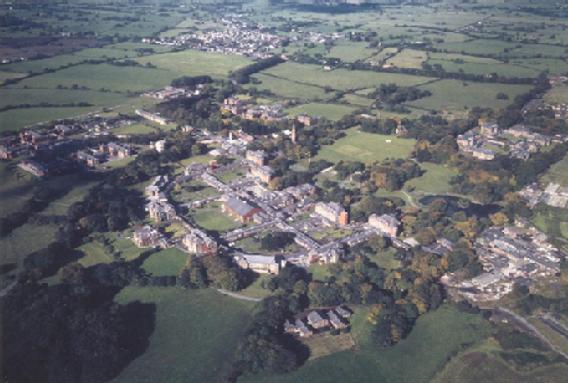 Whittingham Asylum, aerial photo