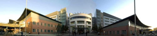 panoramic view of University Hospital Cov & Warks