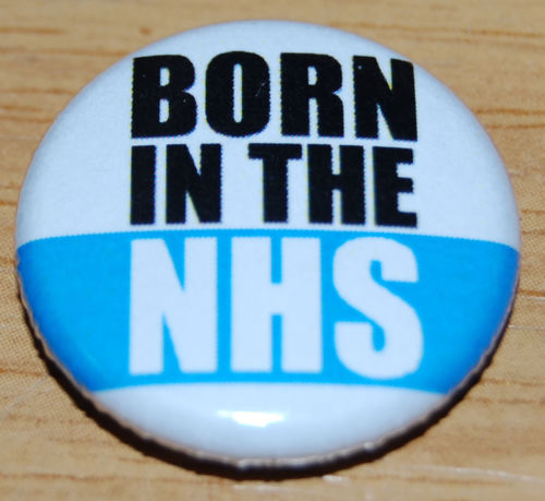 Badge of Born in the NHS