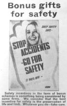 The Way, June 1967, p. 8. 'Sally Safety': advertisement offering prizes for safety in the workplace.