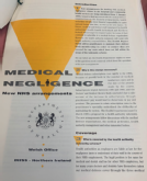 Department of Health brochure 'Medical Negligence: New NHS Arrangements'
