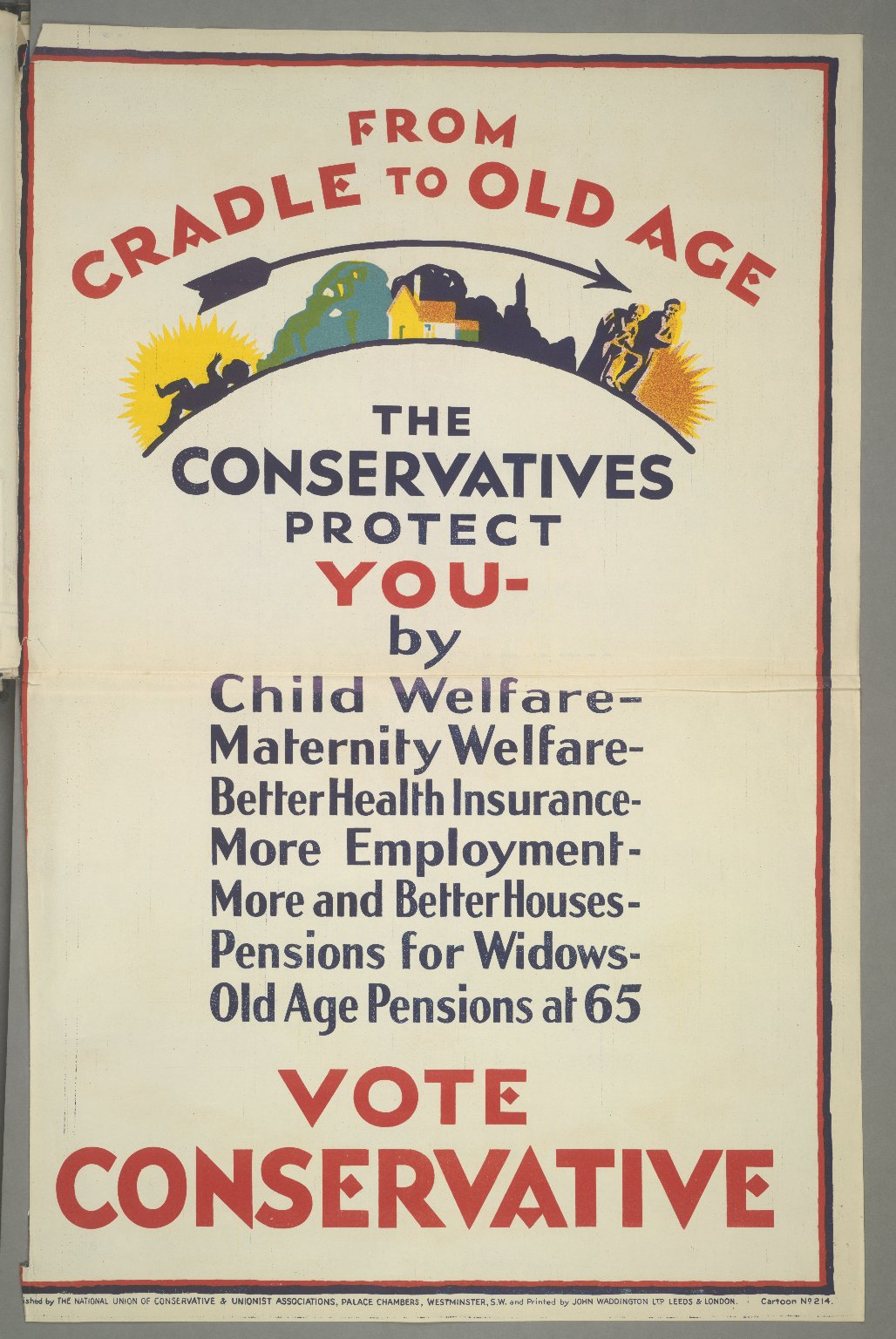 Cradle to Old Age Conservative Party Poster 1929