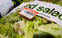 colour photo of reduced price salad bag