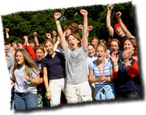 happy crowd