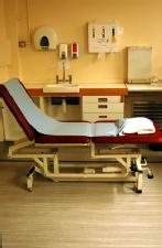 The resuscitation room (A&E) at Coventry and Warwickshire Hospital (photographed by Peter Chapman)