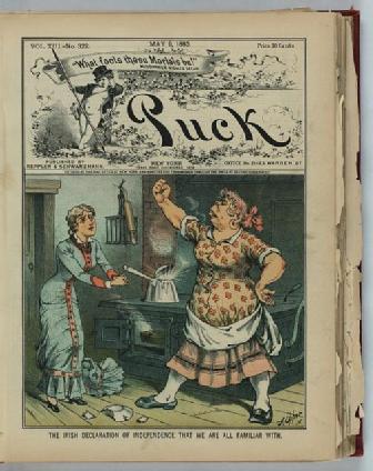 The Irish Declaration of Independence, cartoon, Puck