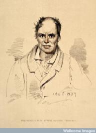 Patient suffering from melancholia, drawing