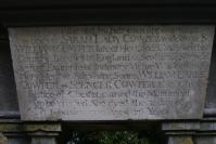 The inscription on Sarah Cowper's tomb