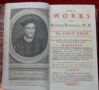 colour photo of frontispiece of The Works of Francis Rabelais, pub.1737 London