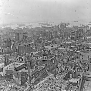 Aftermath of the Thessaloniki Fire of 1917 photo