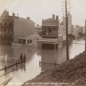 Melbourne Flood 1891 photo