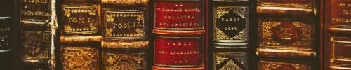 Lower half of old looking books