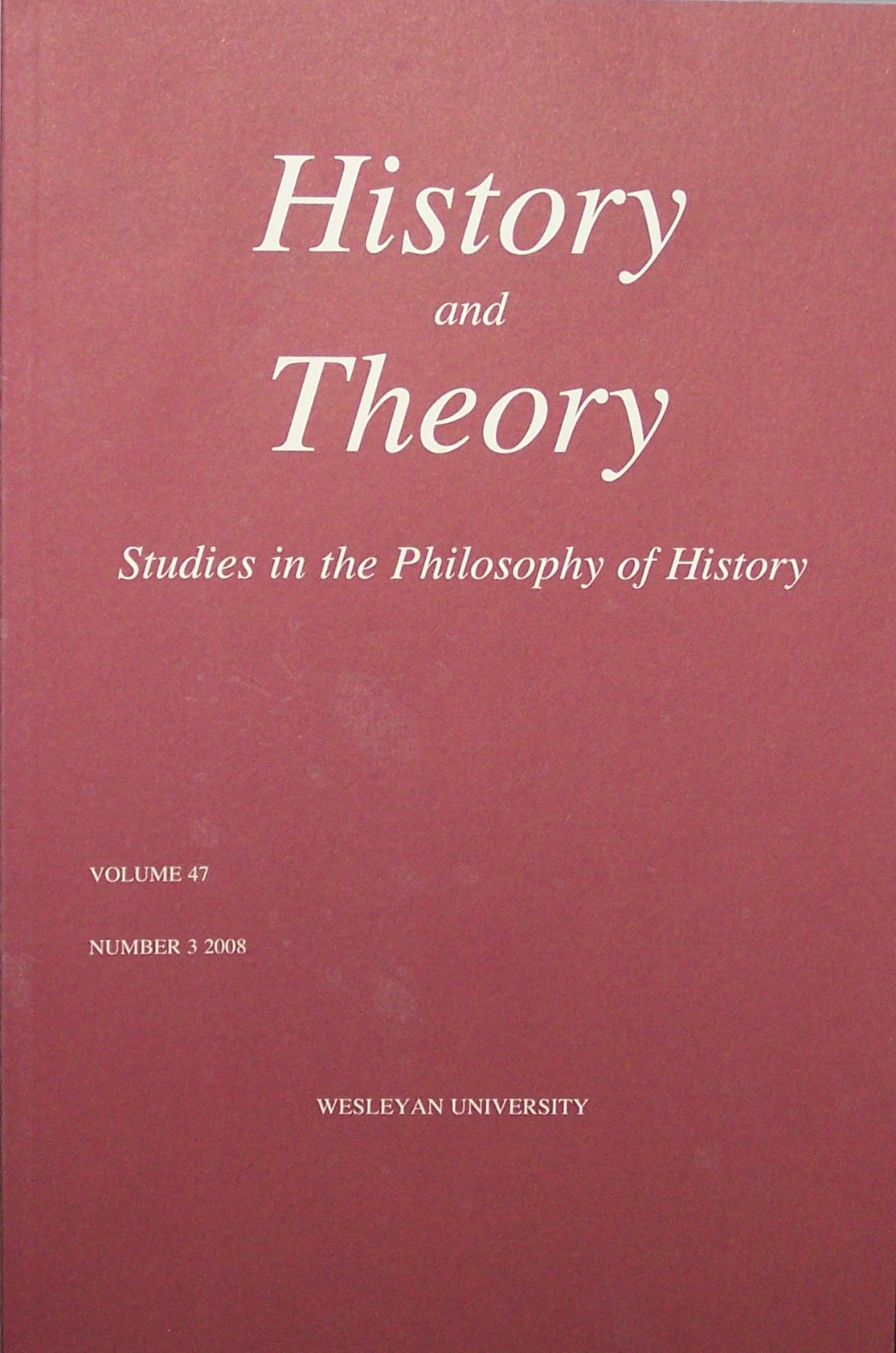 History & Theory