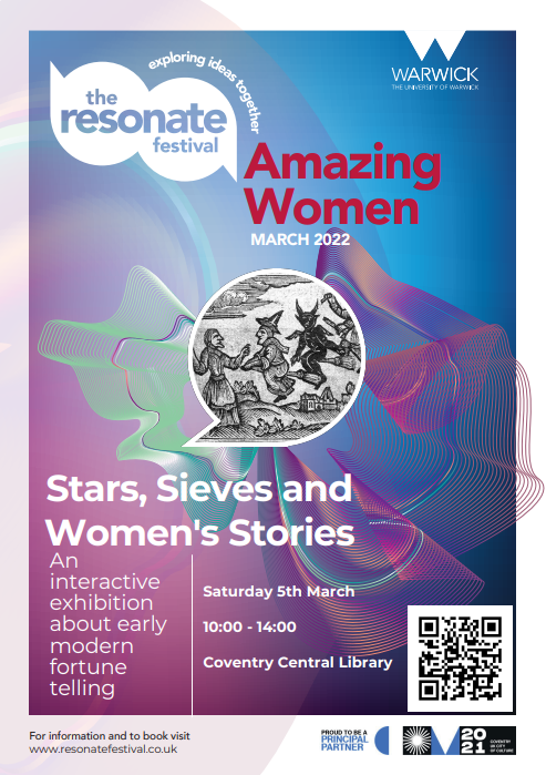 Poster for 2022 event Stars, Sieves and Women's Stories