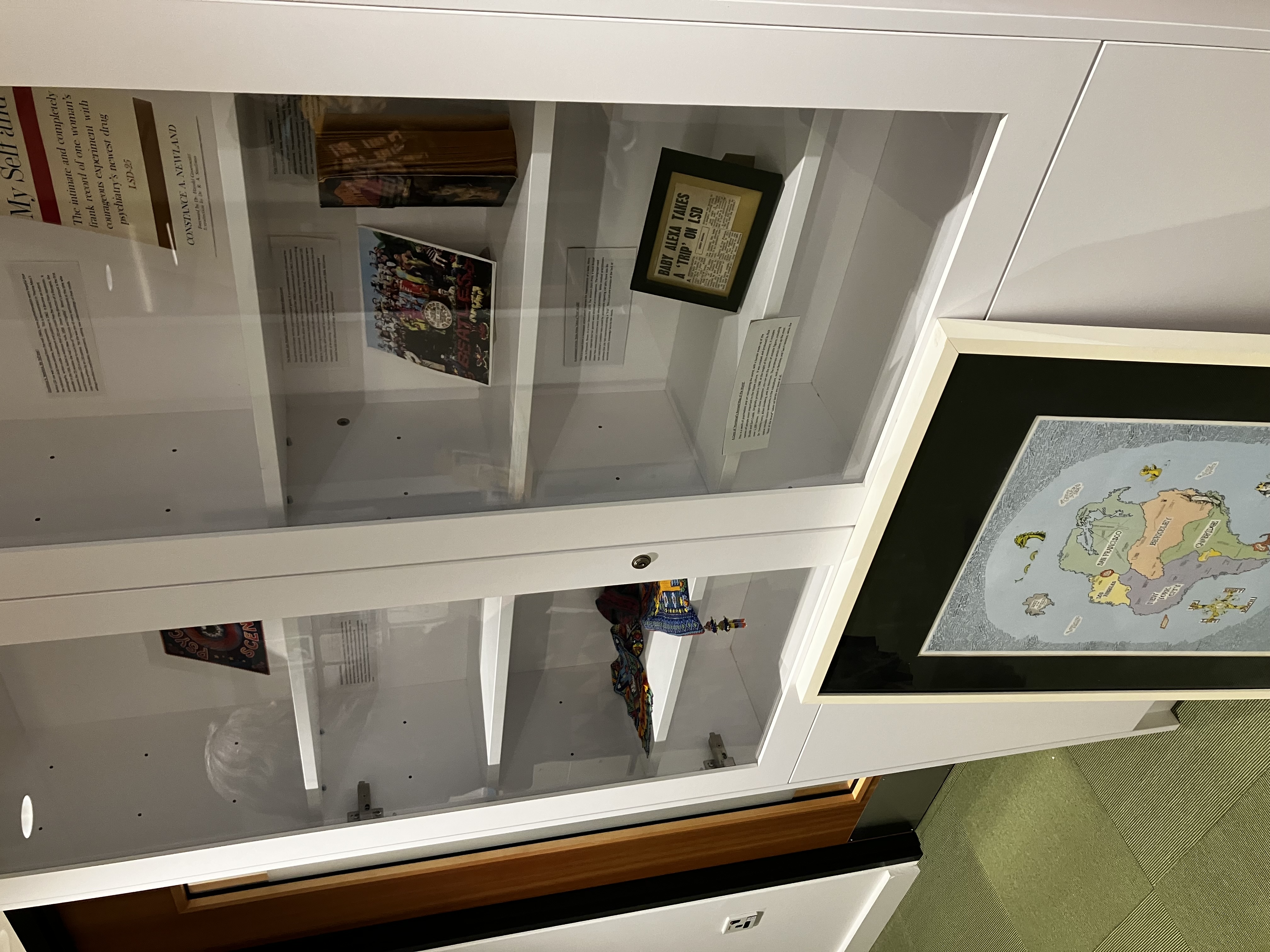 Cabinet with curated items