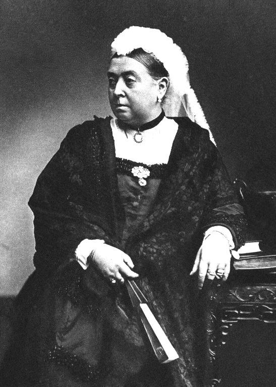 Queen Victoria in mourning dress in 1890