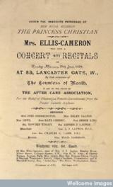 Mental After-Care Association Fundraising Poster, 19thC