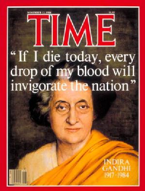 Indira Ghandhi - Time Cover