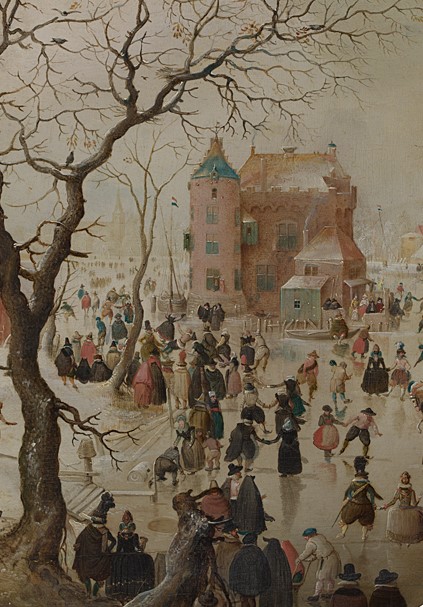 Ice skating scene