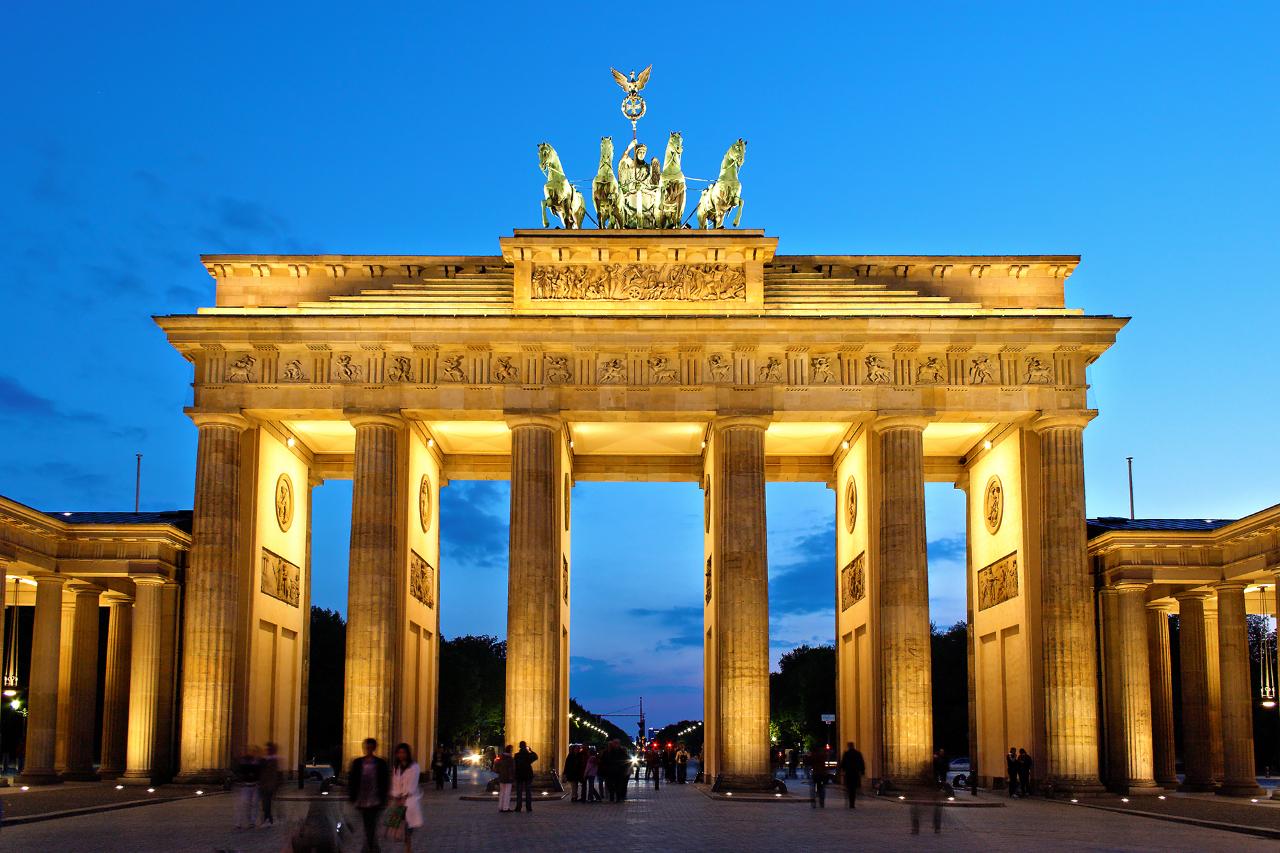 The Brandenburg Gate, Berlin (Attribution: Thomas Wolf, www.foto-tw.de)