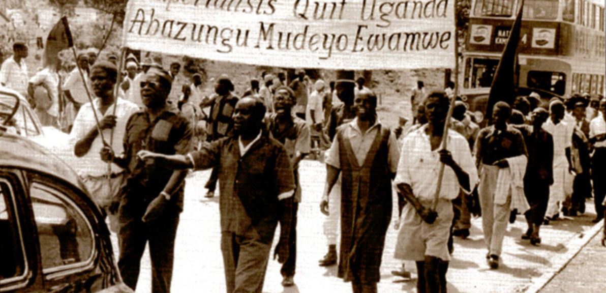 Anti-colonial protest 1950s Uganda https://www.monitor.co.ug/uganda/news/national/behind-the-struggle-for-uganda-s-independence-1852264