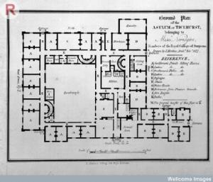 Ticehurst Hospital ground plan (1827)