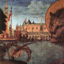 Carpaccio, The Lion of St Mark (detail), 1516