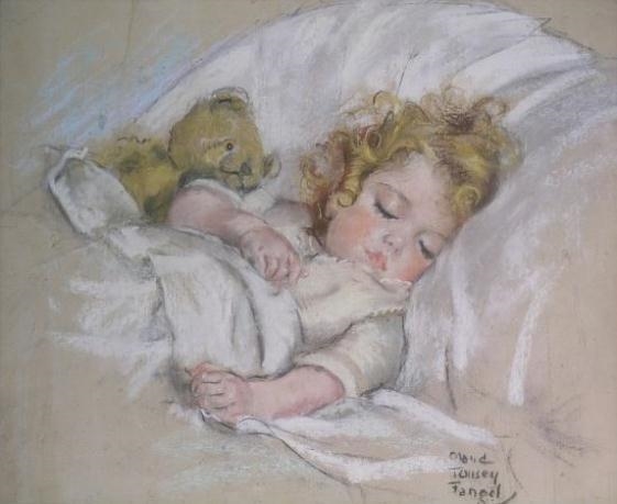 Sleeping child - Maud Tousey Fangel