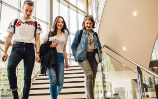 Arts Students on the Stairs in the Oculus 2