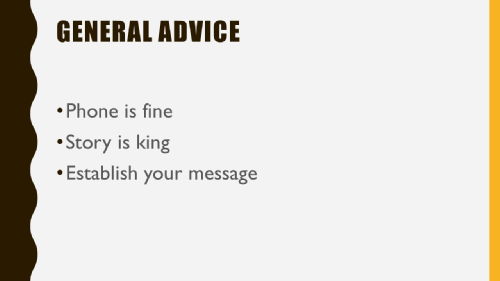 general advice