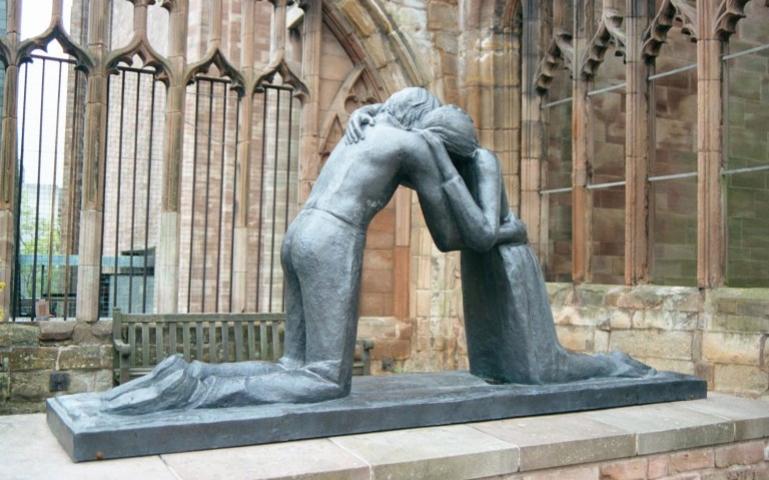 Statue of Reconciliation at Coventry Cathedral