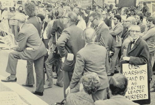 Rally held in Birmingham in the aftermath of the coup, Modern Records Centre, University of Warwick