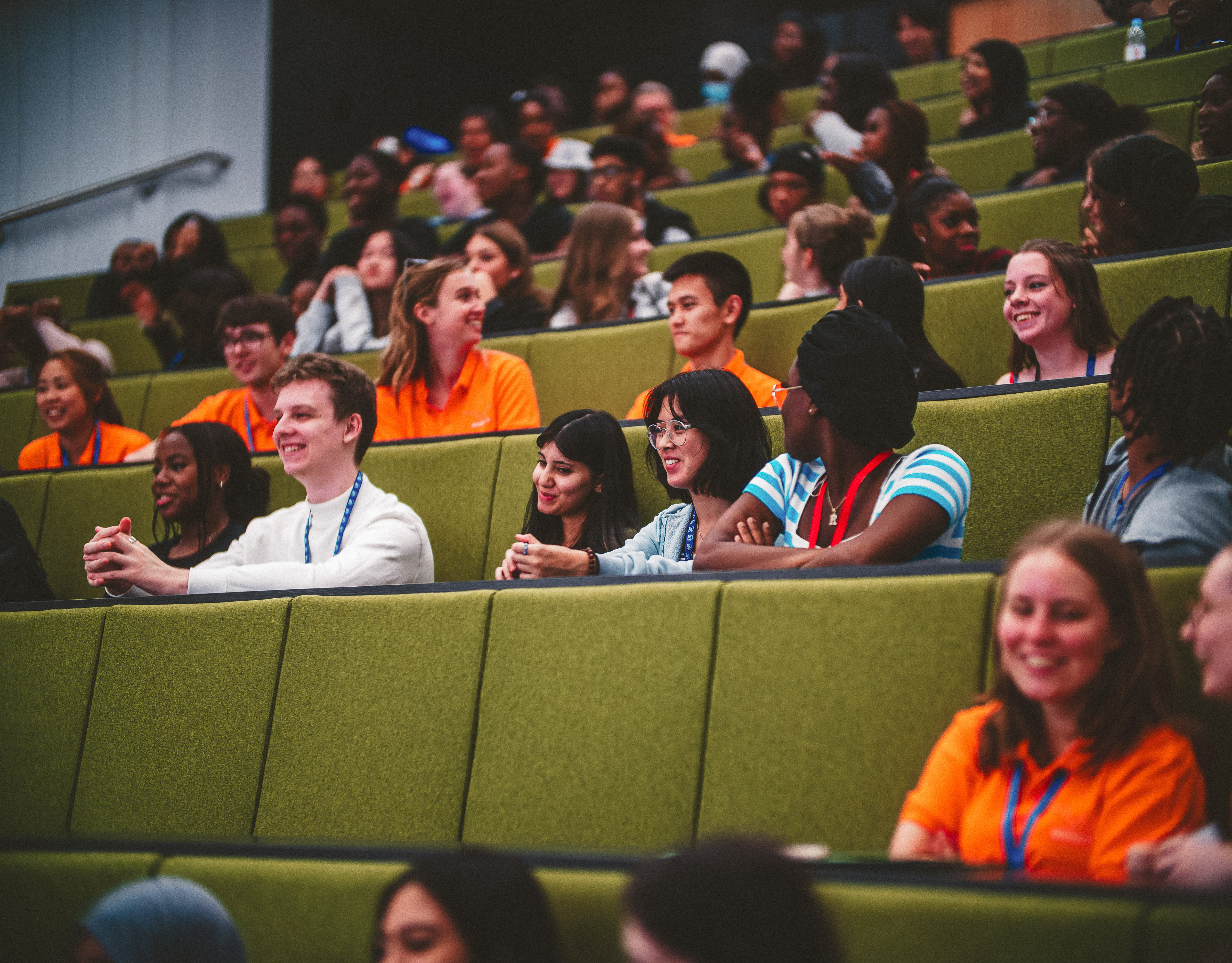 Students sitting in lecture theatre
