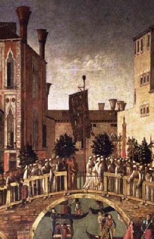 Miracle of the Cross at the Bridge of S Lorenzo