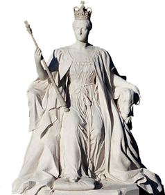 Queen Victoria sculpture