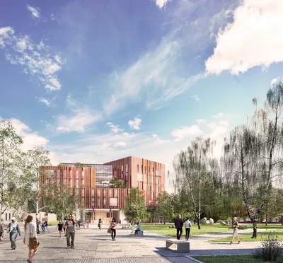 1. The new Faculty of Arts building, designed by Feilden Clegg Bradley Studios