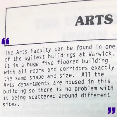 6. Discovered in the SU archives: A series of Alternative Prospectuses, written BY students FOR students! Do you feel the same?