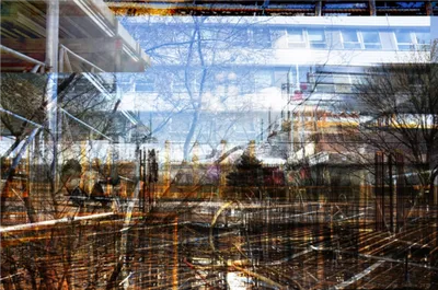 7. Artistic Response to the new Arts building by one of our team members: Madeleine Snowdon.
