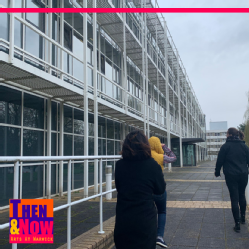 Part of the team battling the wonderful British weather to get to the Modern Records Centre