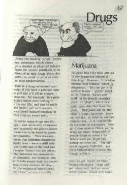 13. Drugs. SU Handbook, p 69, 1977-78. Warwick Digital Collection.