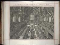 7. Press mark G. 8188.   James II’s coronation, banquet in Westminister Hall – page 209 of 237.