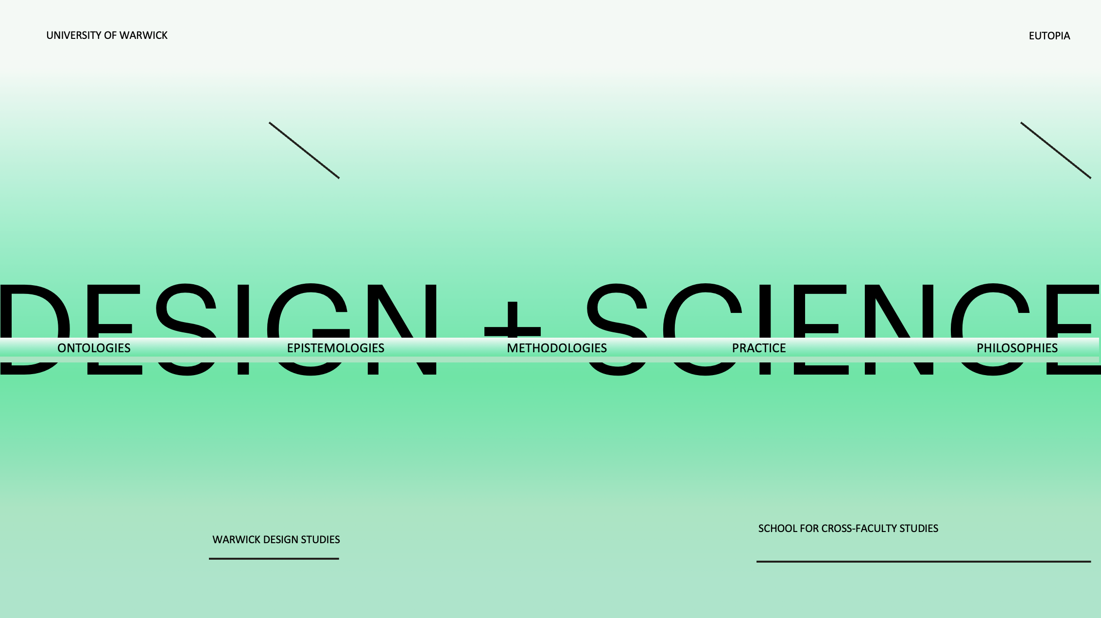 Front cover for Design + Science Summer School