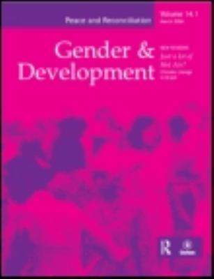 Book cover for Working with Men for Equality by C. Sweetman with pink and purple abstract image of multiple people