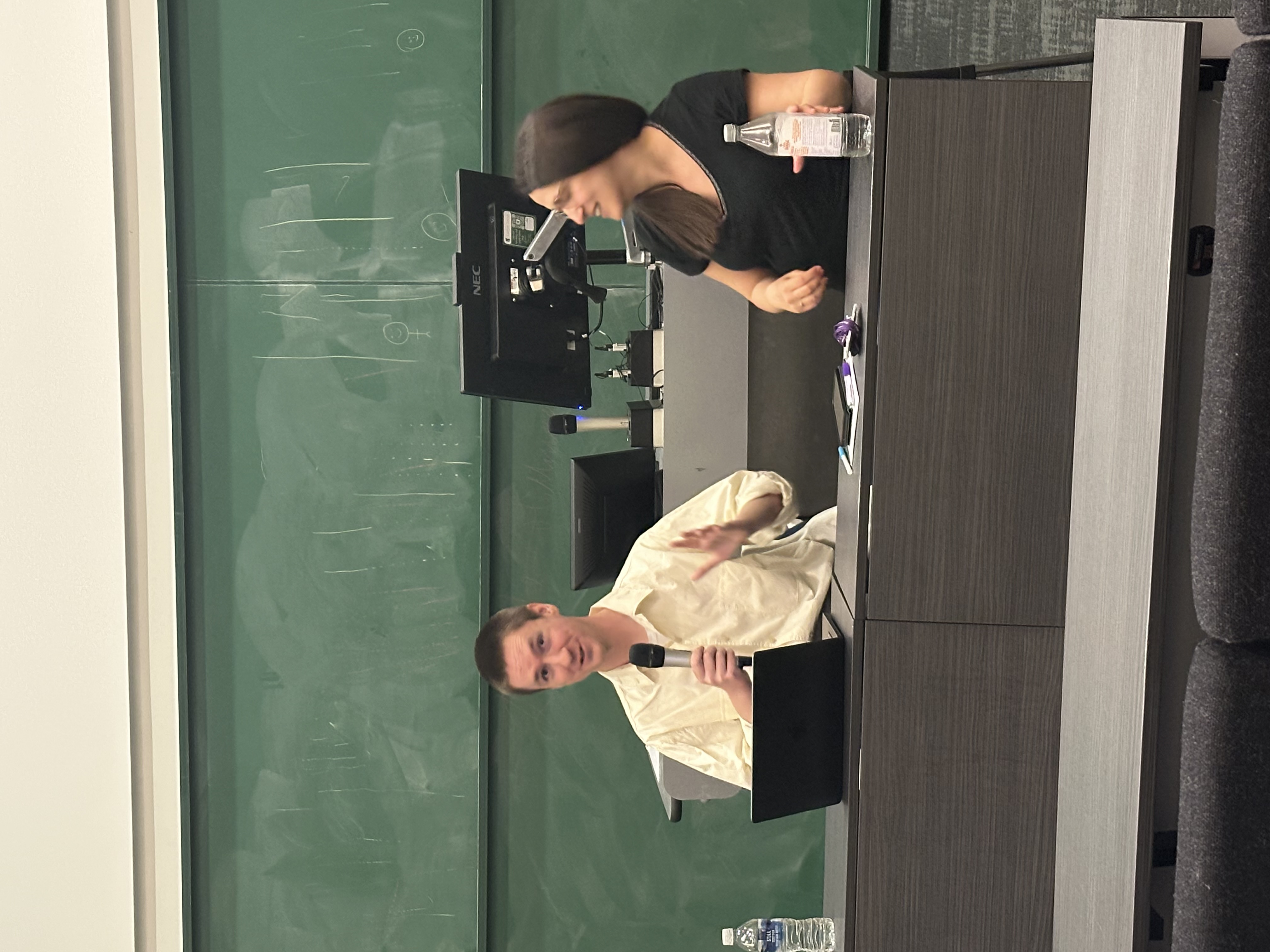 Luke and Gioia have discussion as part of talk on museums sector