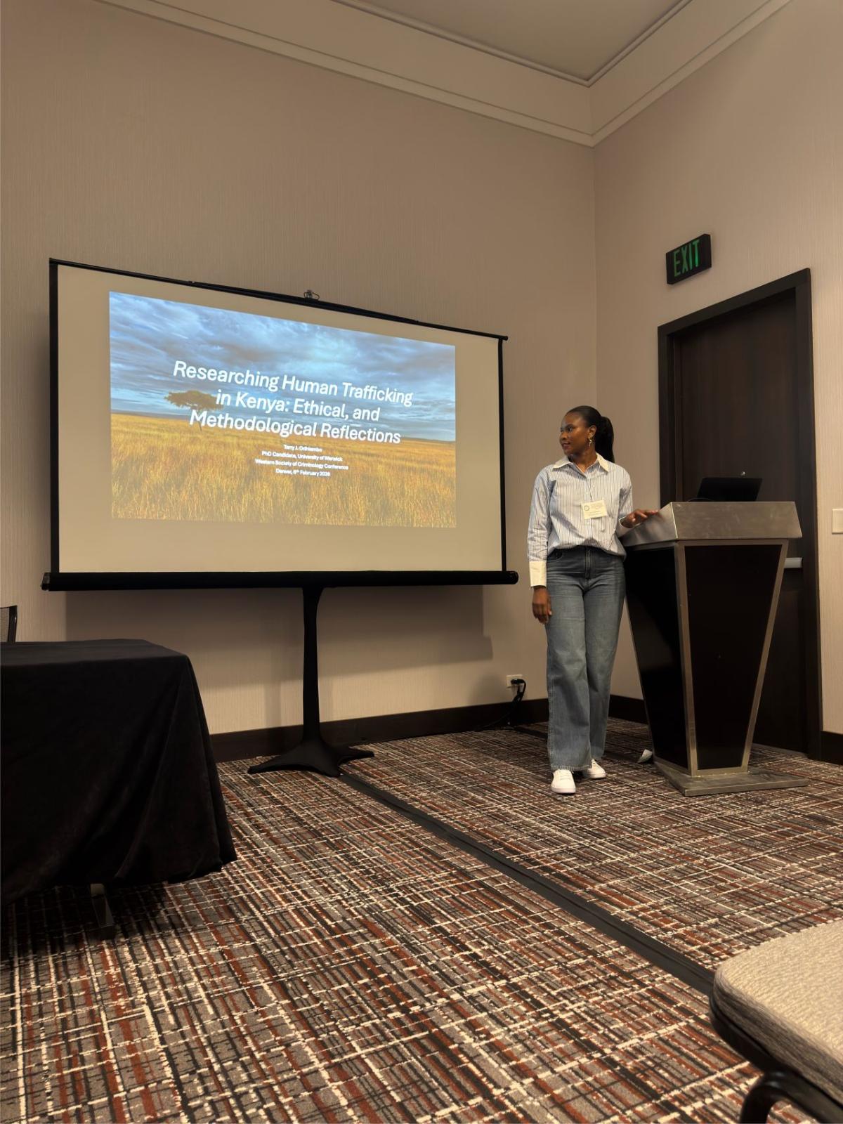Terry Odhiambo presenting