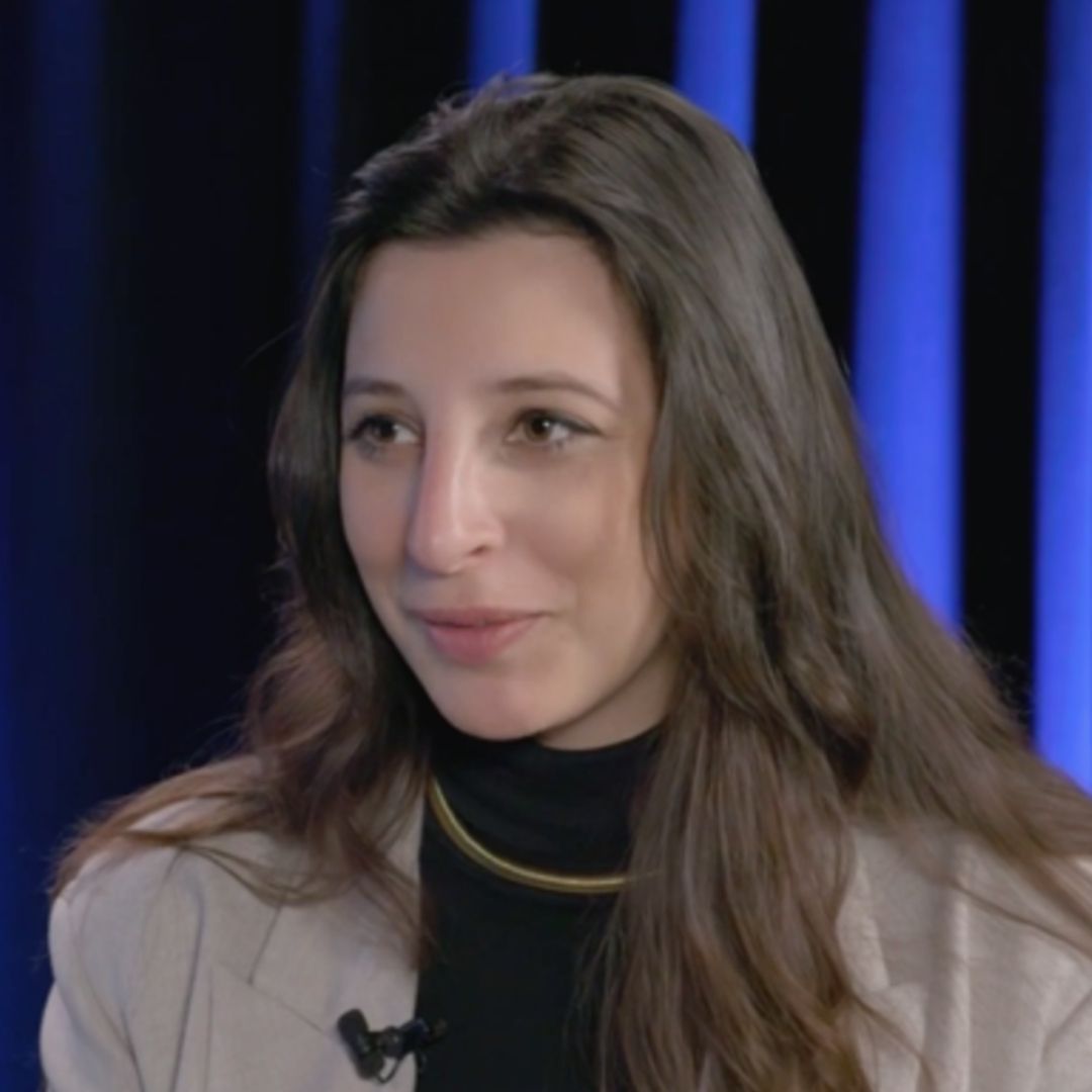 Different coloured paint strokes on a canvas