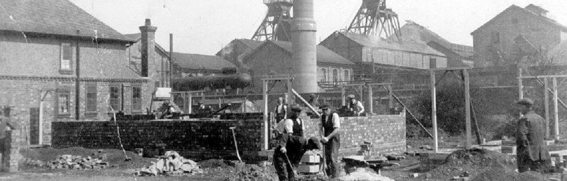 Miners working at the Binley Colliery