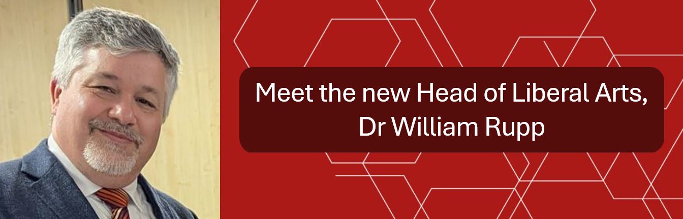 Will Rupp - new head of Liberal Arts